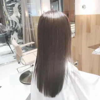 ロング カラー ボブ/ハイトーン 福生Radix 下田のヘアスタイル