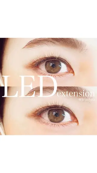 マツエク・マツパ LeLe/中崎町/ LED/眉毛のマツエク・マツパデザイン