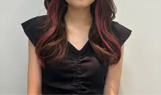 ロング カラー ハードパーマ Rico💜のヘアスタイル