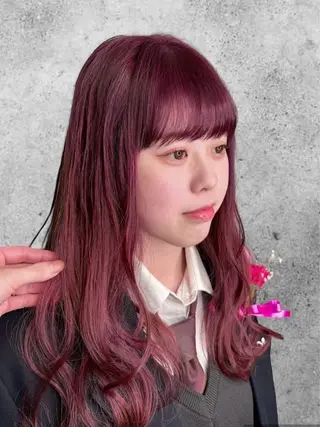 ロング カラー ♱·༝ホノカ.⋆♱【 デザイン／複雑履歴】のヘアスタイル