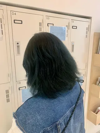 ミディアム カラー ヘアアレンジ ミドウチ アヤカのヘアスタイル