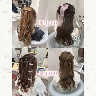 ヘアアレンジ hina🎀新宿/ エクステ/girlyのヘアスタイル