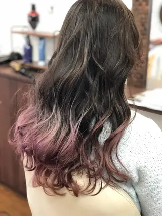 ロング カラー ヘアと眉Otsuka Hikari💆‍♀のヘアスタイル