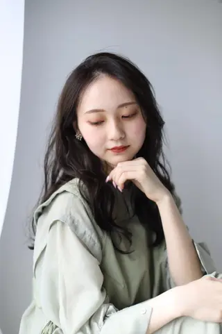 ロング カラー 髪質改善/韓国/ ヘアセット/夏美のヘアスタイル