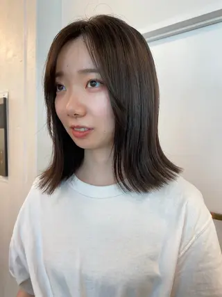 ミディアム カラー ichika/福岡 /透明感カラー🤎のヘアスタイル