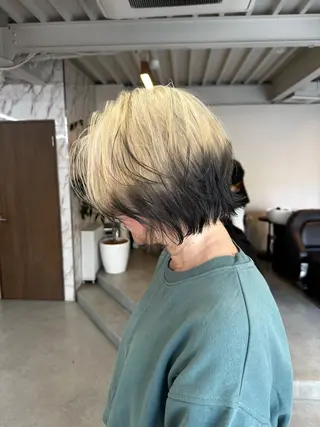 ショート カラー ハイトーン×似合わせ 🌱中川慎之介のヘアスタイル