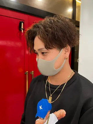 パーマ メンズ 佐々木 愛実のヘアスタイル