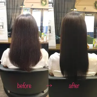 ロング 縮毛矯正&髪質改善 MAILHAIRのヘアスタイル