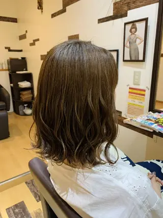 ミディアム カラー サトウ シューイチのヘアスタイル