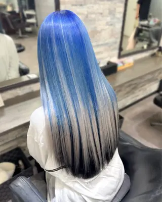 ロング カラー ハイトーンエクステ 🎩カズキ🎩のヘアスタイル