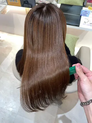ロング 髪質改善・縮毛矯正 濱　泰賀のヘアスタイル