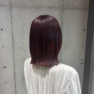 ミディアム カラー ツヤ髪ハイトーン ×レイヤー🌝リオのヘアスタイル