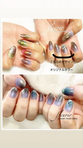 ネイル フルリール 【プライベートサロンのネイルデザイン