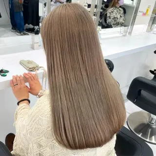 ロング カラー 韓国風艶髪🎀 暖色カラー🤍のヘアスタイル