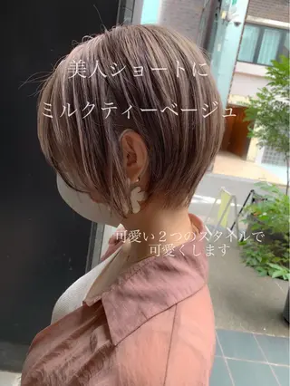 ショート ボブ　ショート 特化 迫田紘史のヘアスタイル