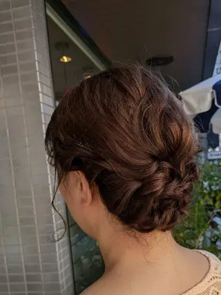 ヘアアレンジ 大人女性カット/ヘア セット✨️片本🌸のヘアスタイル