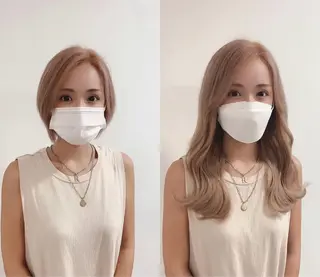 ロング コウ チホウのヘアスタイル