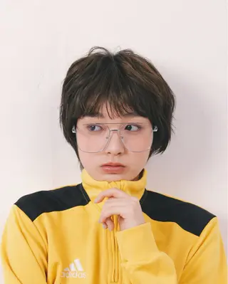 ショート カラー 髪質改善/縮毛矯正/ 透明感カラーYUMAのヘアスタイル