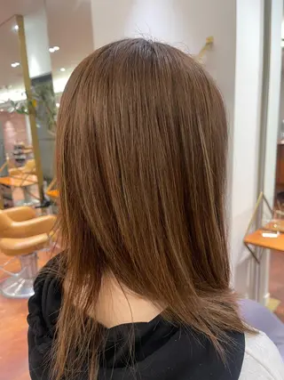 ミディアム カラー 大前斗夢ショート /くびれカットのヘアスタイル