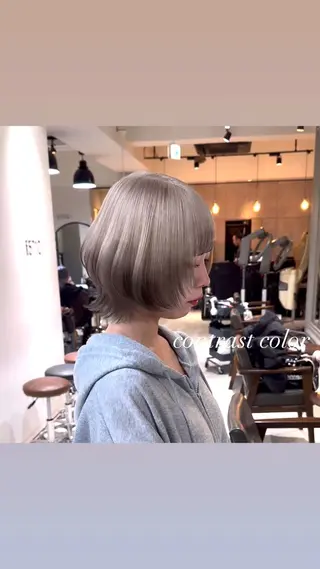 ショート カラー 💜ハイトーン💛 マジカルかいちゃんのヘアスタイル