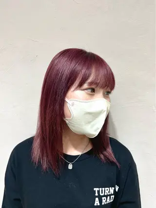 カラー 横山ダブルカラー ハイライト透明感カラのヘアスタイル