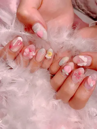ネイル 3Dアートネイル💗 都築レナのネイルデザイン