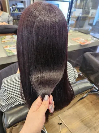 ロング カラー 関口 友菜のヘアスタイル