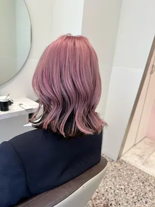 ミディアム レイヤー/ハッシュ 渋谷/サッタのヘアスタイル