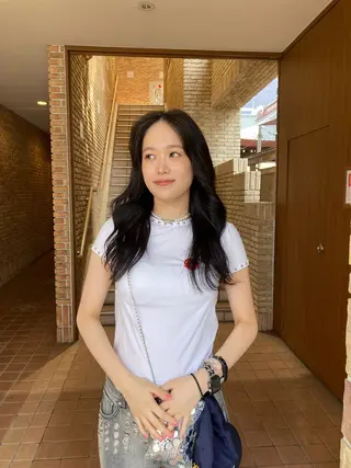 カラー 加茂野 緑のヘアスタイル