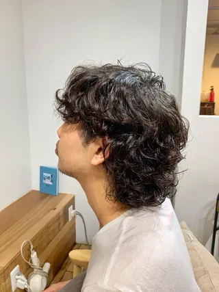ミディアム パーマ メンズ メンズStylist 山根慧のヘアスタイル