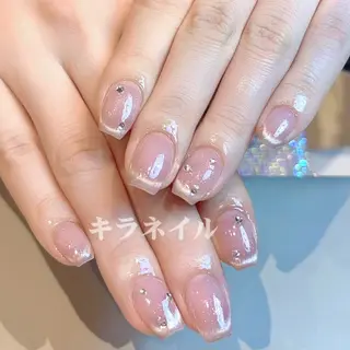 ネイル 🎀kira 長さだし💗モチ最高のネイルデザイン