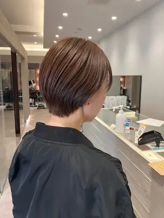 ショート サキ🤍ハイトーン 🩰くびれ巻きヘアのヘアスタイル
