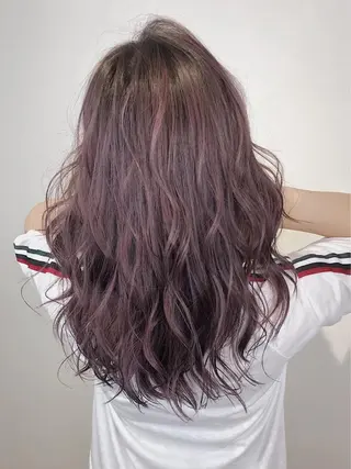 セミロング カラー _WHITE 高槻のヘアスタイル