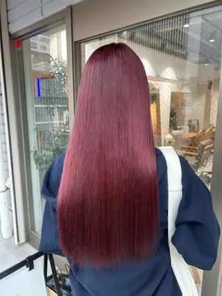 ロング カラー 🌷横浜/レイヤー /艶カラー🌷のヘアスタイル
