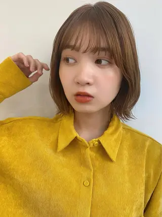 ミディアム カラー 🪭risa 暖色/レイヤー🪭のヘアスタイル