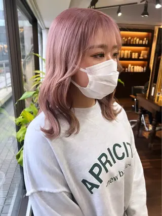 ミディアム カラー ハイトーン/ボブ 🎀sonokaのヘアスタイル