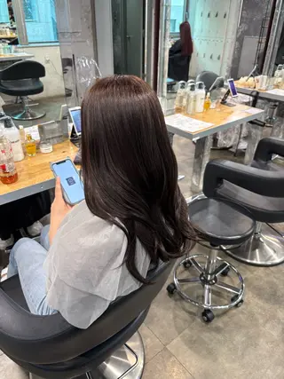 セミロング カラー ハイトーン 横浜💞ミオのヘアスタイル