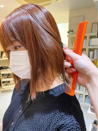 ミディアム カラー mir MIYUのヘアスタイル