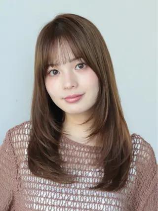 セミロング カラー 髙木美緒🌿 レイヤー/アレンジのヘアスタイル