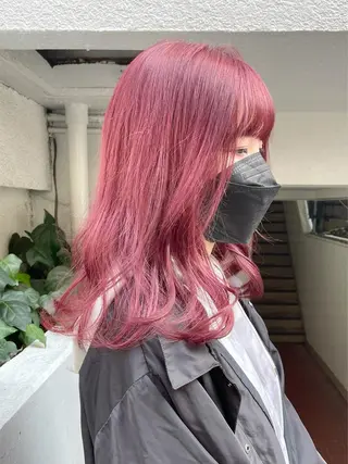 ミディアム カラー ヘアアレンジ 憧れの艶ハイトーンへ 🌙サイダサキのヘアスタイル