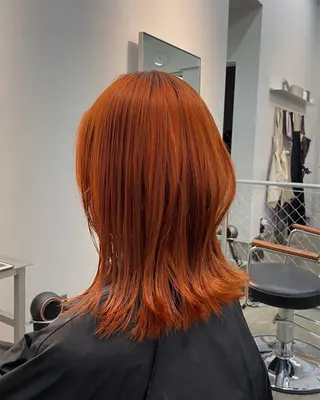 ミディアム カラー 佐久間 一稀のヘアスタイル