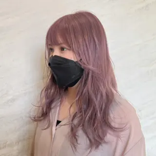 ロング カラー 顔周りカット/透明感 カラー🤍大塚蛍のヘアスタイル