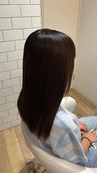 ロング カラー 似合わせ 顔周りYUUGAのヘアスタイル