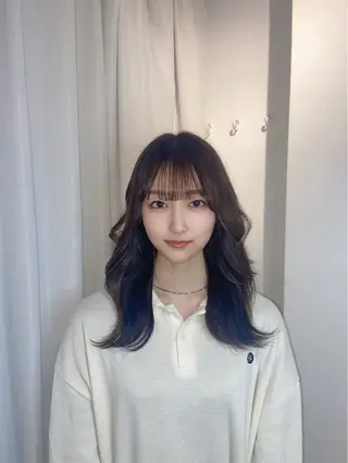 セミロング 盛田 望来のヘアスタイル