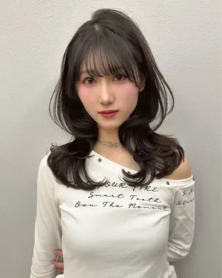 セミロング Lond ideal 新潟万代所属・🩵【Lond】 みなみ🩵のヘアスタイル