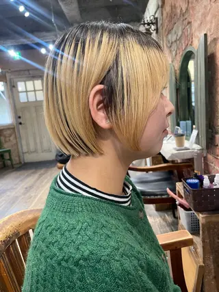 ショート ズミ/レイヤー🦖艶 カラー/Wカラーのヘアスタイル