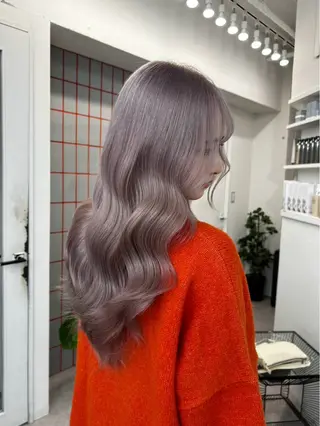 ロング カラー 透明感ハイトーン🐩 原宿/yumekaのヘアスタイル
