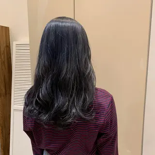 セミロング カラー 【完全個室】髪質改善 暖色カラー/山崎唯奈のヘアスタイル