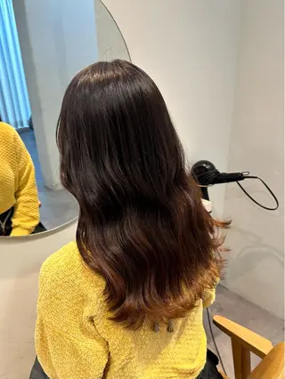 ロング カラー HANAME 原宿美容室のヘアスタイル