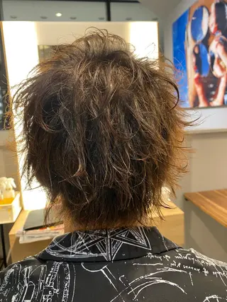 カラー メンズ unopulir 景山　凌のヘアスタイル